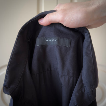 Givenchy S/S 2013 Tisci-Era Elongated Black Dress Shirt