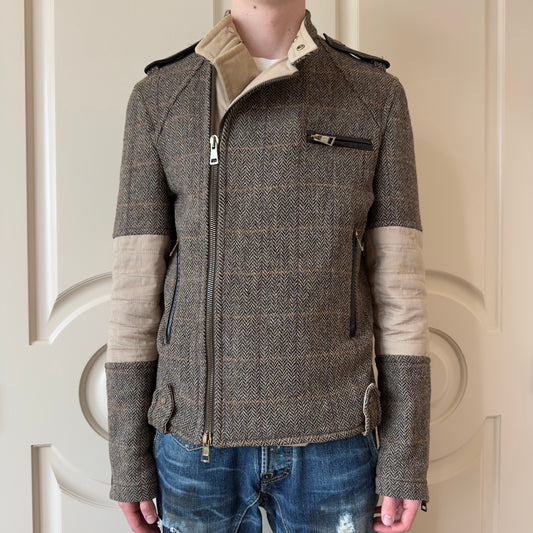 Dsquared2 F/W 2001–02 Harris Tweed Biker Jacket