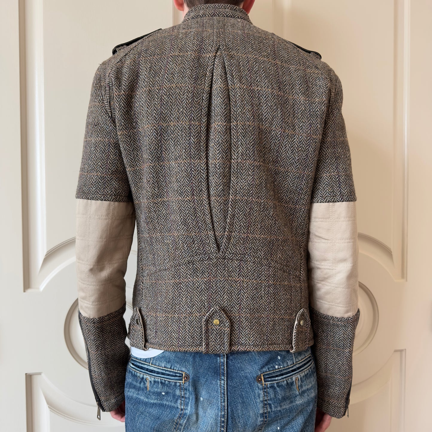 Dsquared2 F/W 2001–02 Harris Tweed Biker Jacket