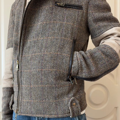 Dsquared2 F/W 2001–02 Harris Tweed Biker Jacket