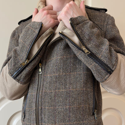 Dsquared2 F/W 2001–02 Harris Tweed Biker Jacket