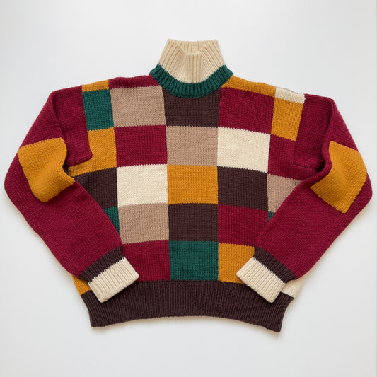 Dsquared2 F/W 2001-02 Check Wool Turtleneck Sweater