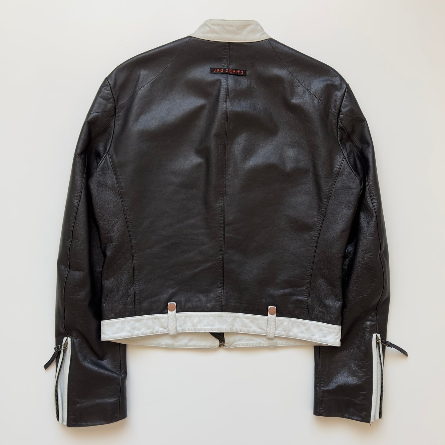 Jean Paul Gaultier 1990s Cafe Racer Leather Jacket