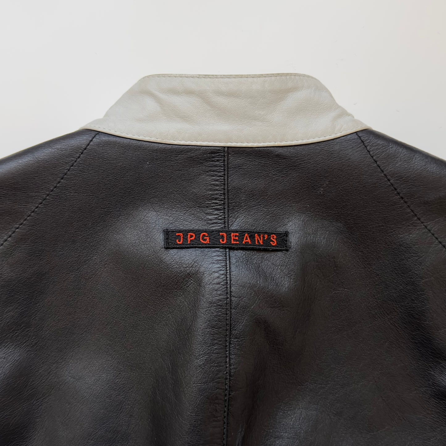 Jean Paul Gaultier 1990s Cafe Racer Leather Jacket