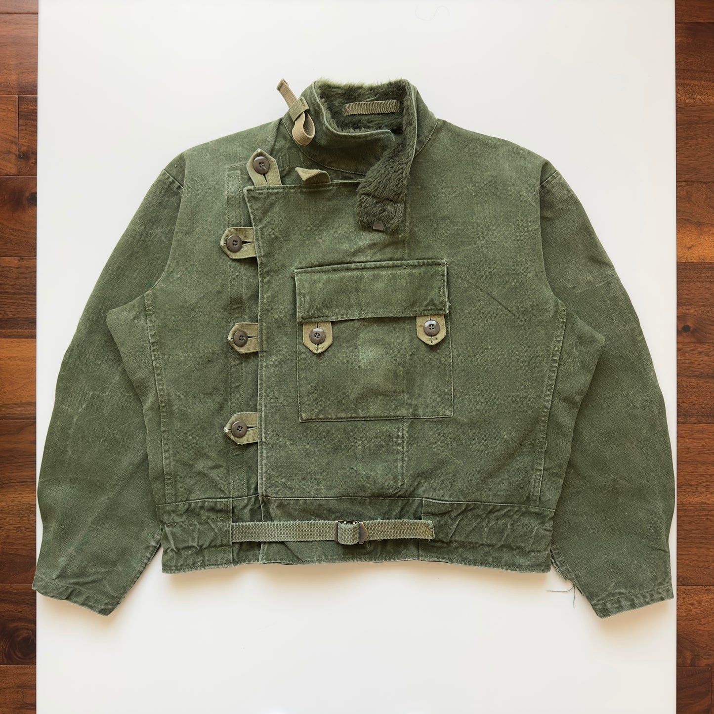 Vintage 1962 Swedish Army Motorcycle Jacket