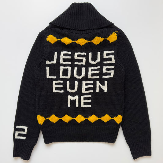 Dsquared2 A/W 2005 ‘Jesus Loves Even Me’ Wool Cowichan Sweater