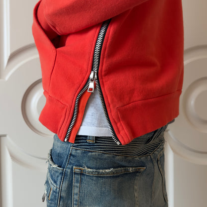 Balmain 2013 Orange Side-Zip Hoodie