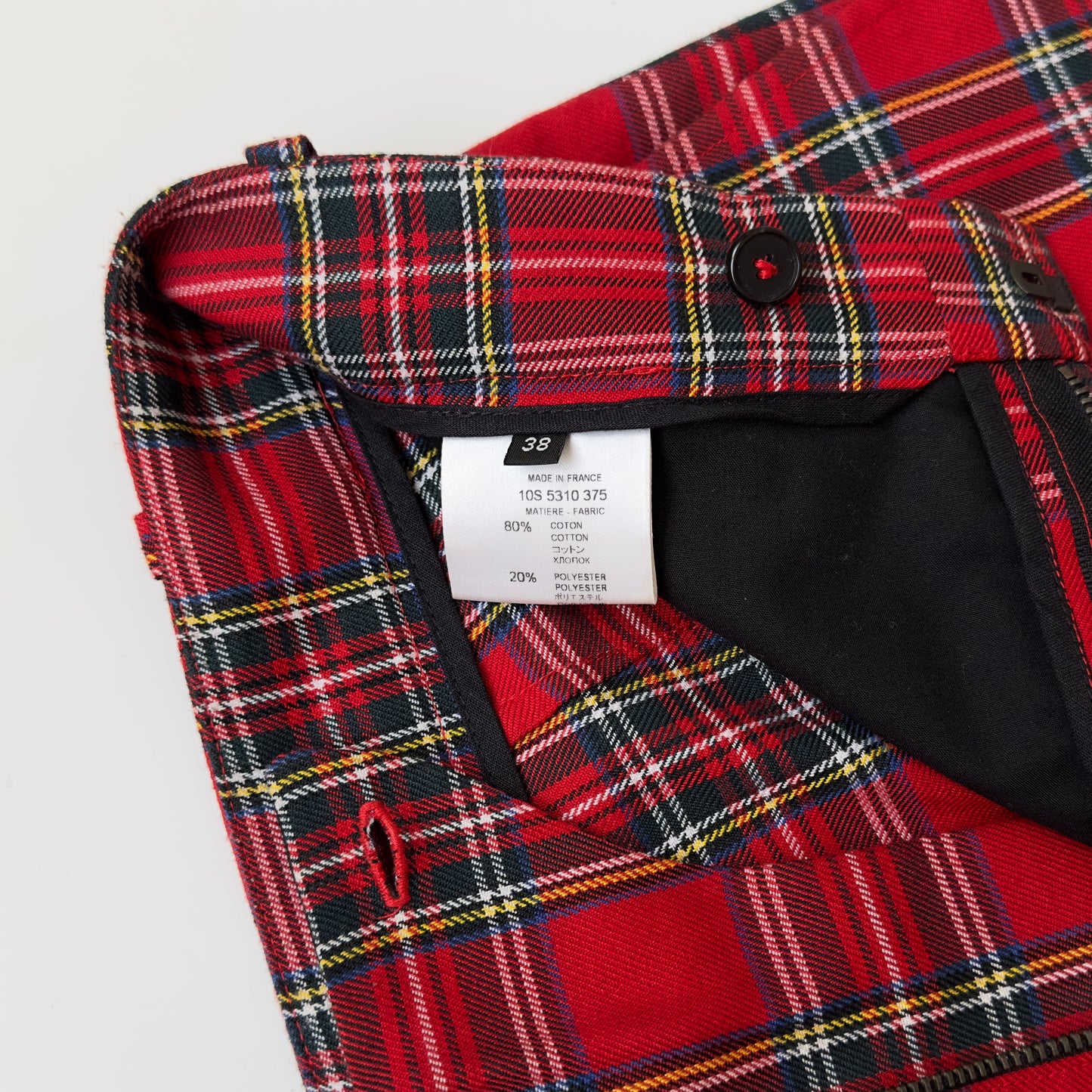 Givenchy S/S 2010 Drop-Crotch Plaid Shorts