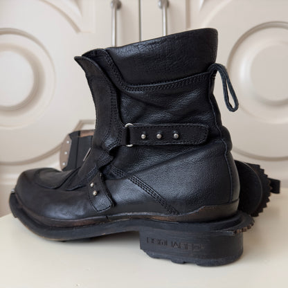 Dsquared2 F/W 2007 Front-Zip Leather Biker Boots