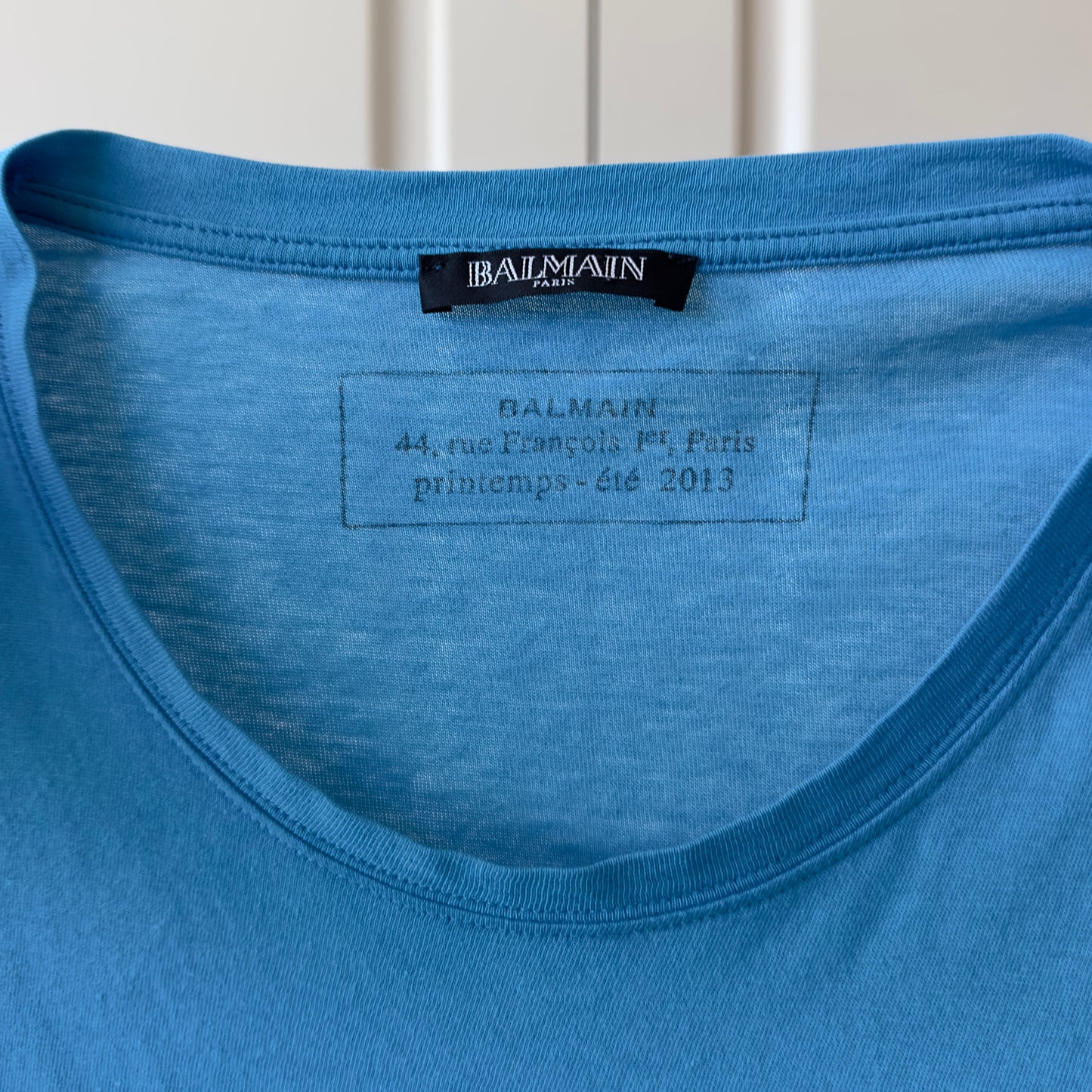 Balmain S/S 2013 Lion Blue T-Shirt