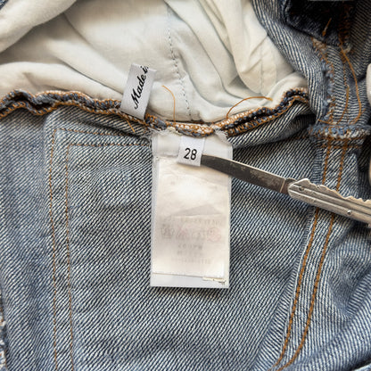 Balmain S/S 2011 Indigo Wash Decarnin Eagle Coin Biker Jeans