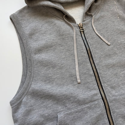 Balmain S/S 2010 Decarnin Distressed Sleeveless Hoodie