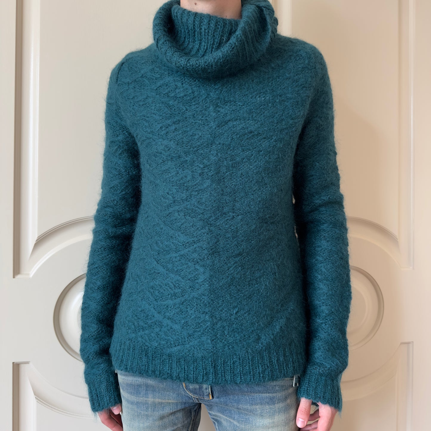 Balmain F/W 2013 Slouchy Mohair Turtleneck Sweater