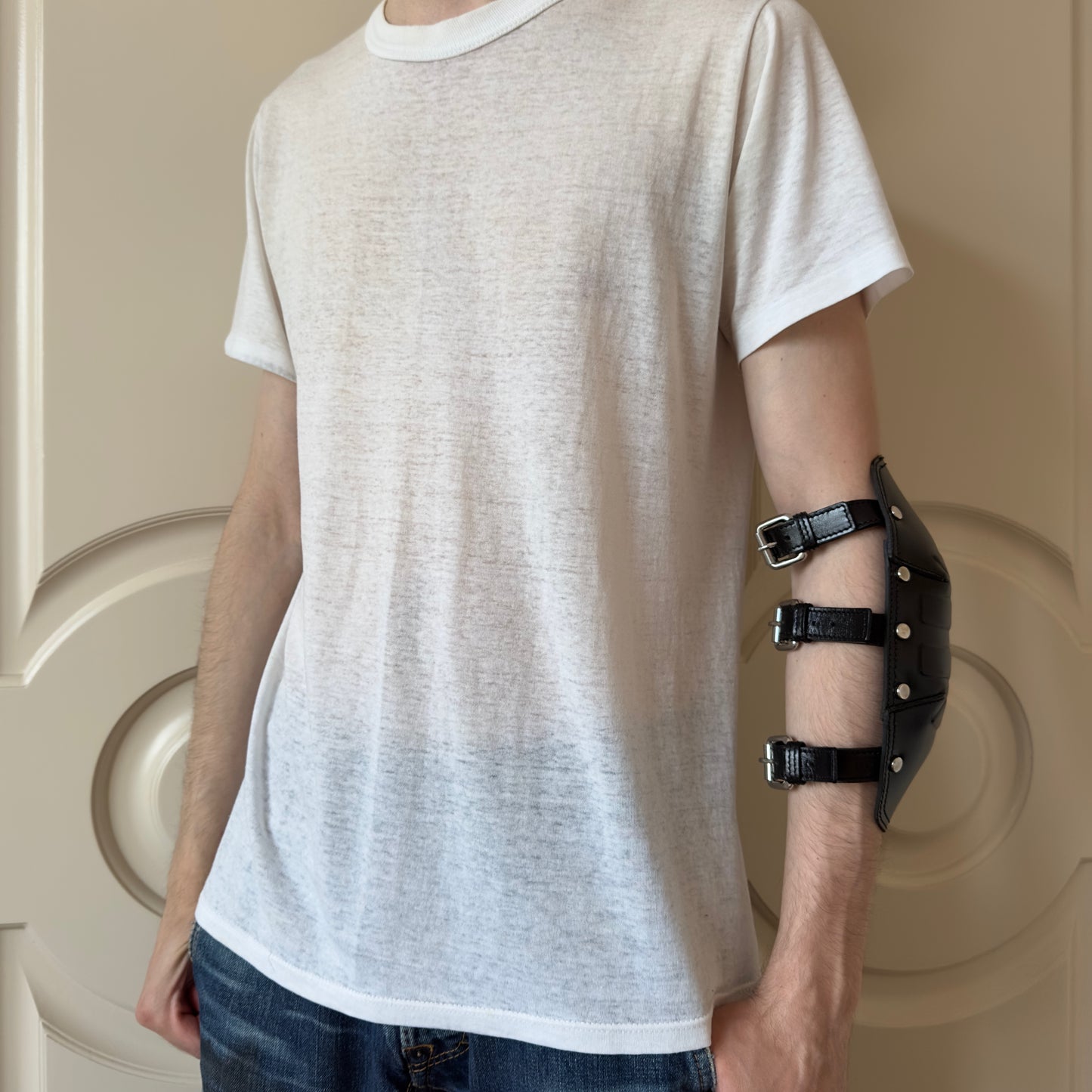 Dsquared2 F/W 1999 Leather Studded Elbow Pad
