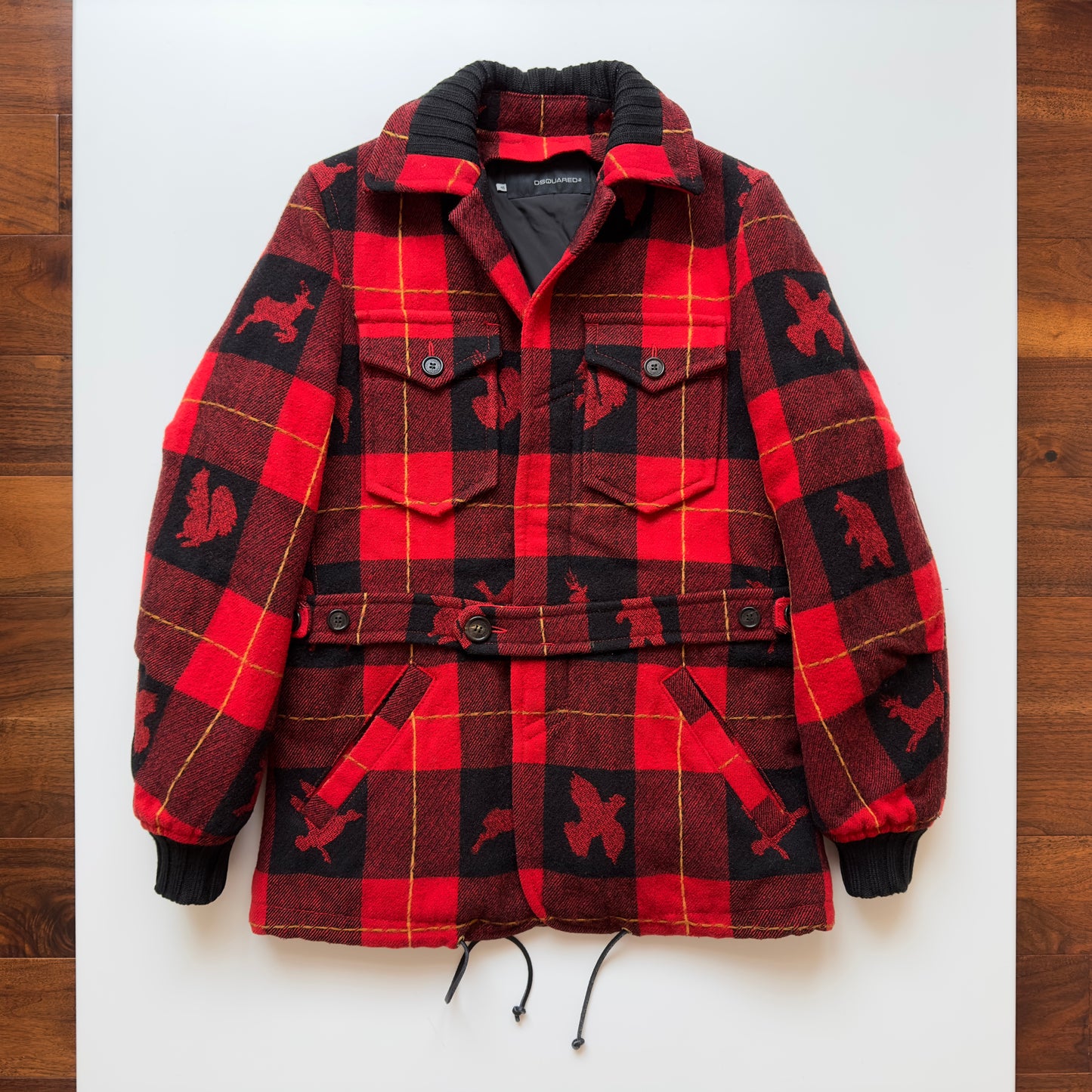 Dsquared2 F/W 2004 Plaid Wool Coat