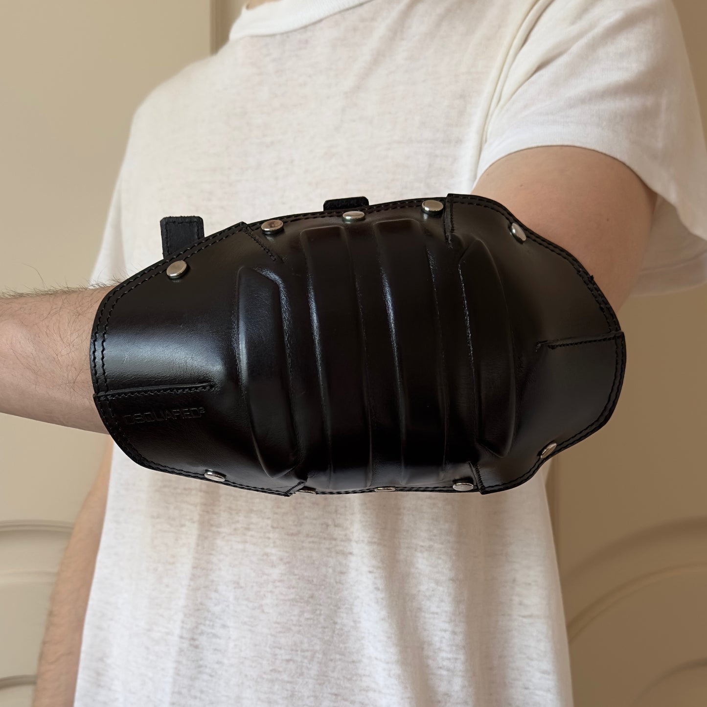 Dsquared2 F/W 1999 Leather Studded Elbow Pad