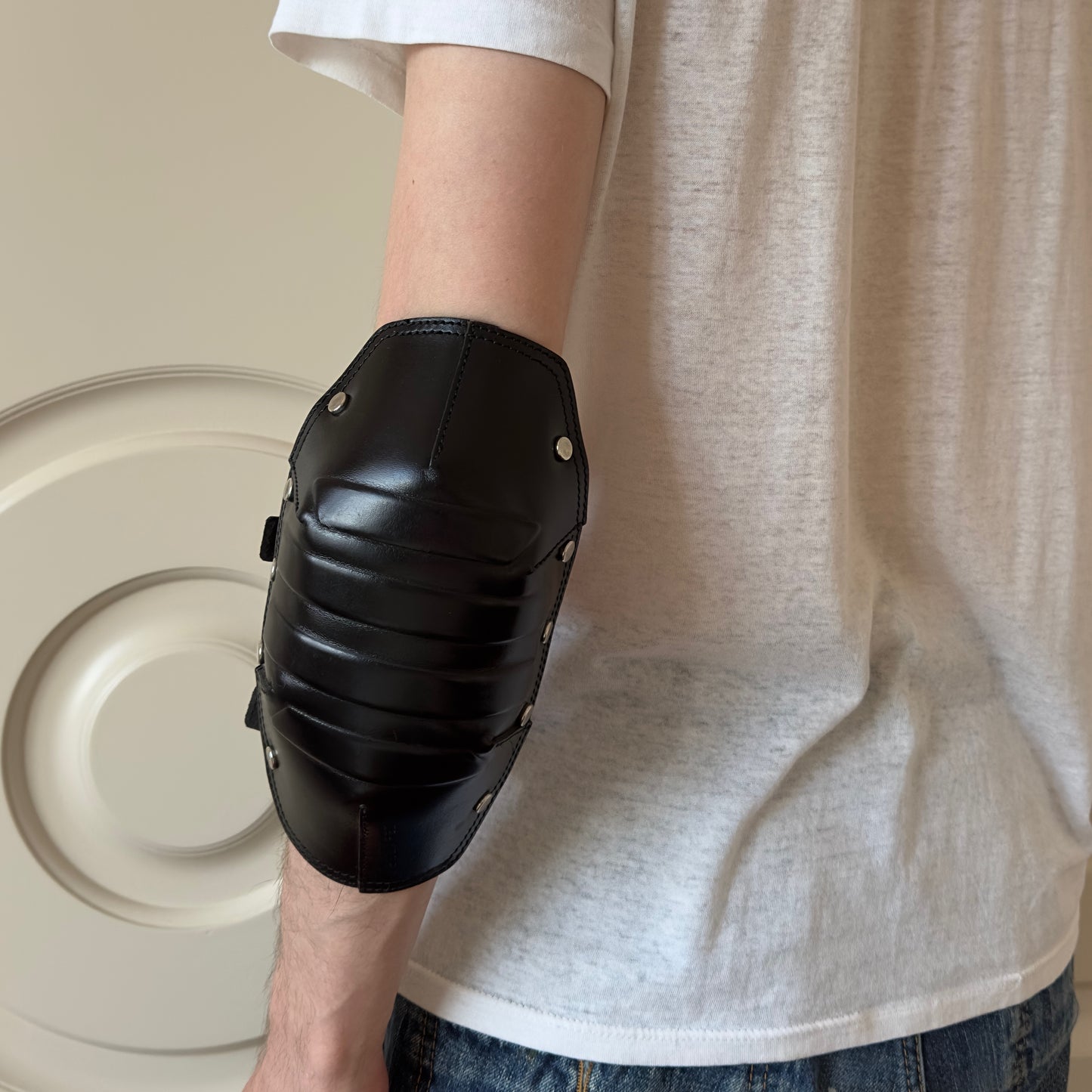 Dsquared2 F/W 1999 Leather Studded Elbow Pad