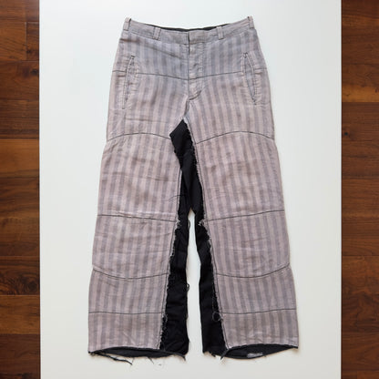 Denis Simachev S/S 2003 Striped Linen Trousers