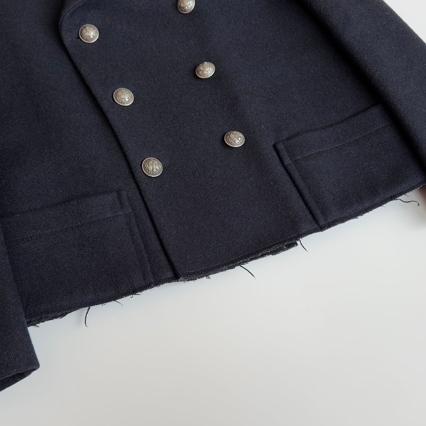 Balmain Homme F/W 2012 Double-Breasted Wool Pea Coat