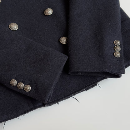 Balmain Homme F/W 2012 Double-Breasted Wool Pea Coat