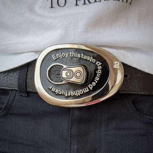 Dsquared2 F/W 2002 “Enjoy This Taste” Crushed Can Belt