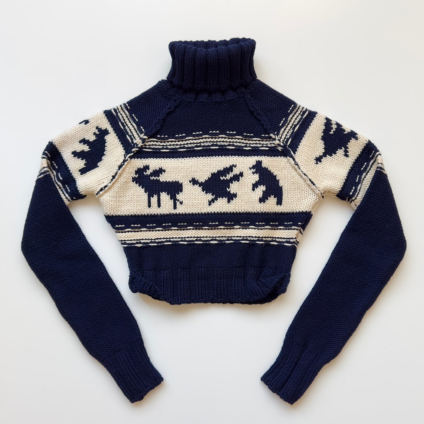 Dsquared2 F/W 2004 Cropped Wool Turtleneck