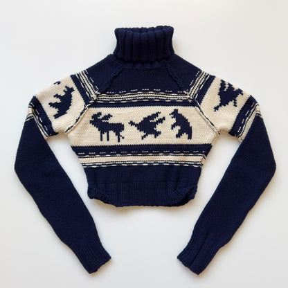 Dsquared2 F/W 2004 Cropped Wool Turtleneck