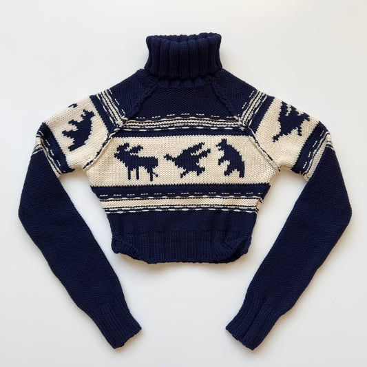 Dsquared2 F/W 2004 Cropped Wool Turtleneck