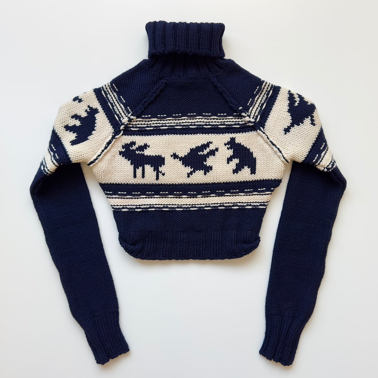 Dsquared2 F/W 2004 Cropped Wool Turtleneck