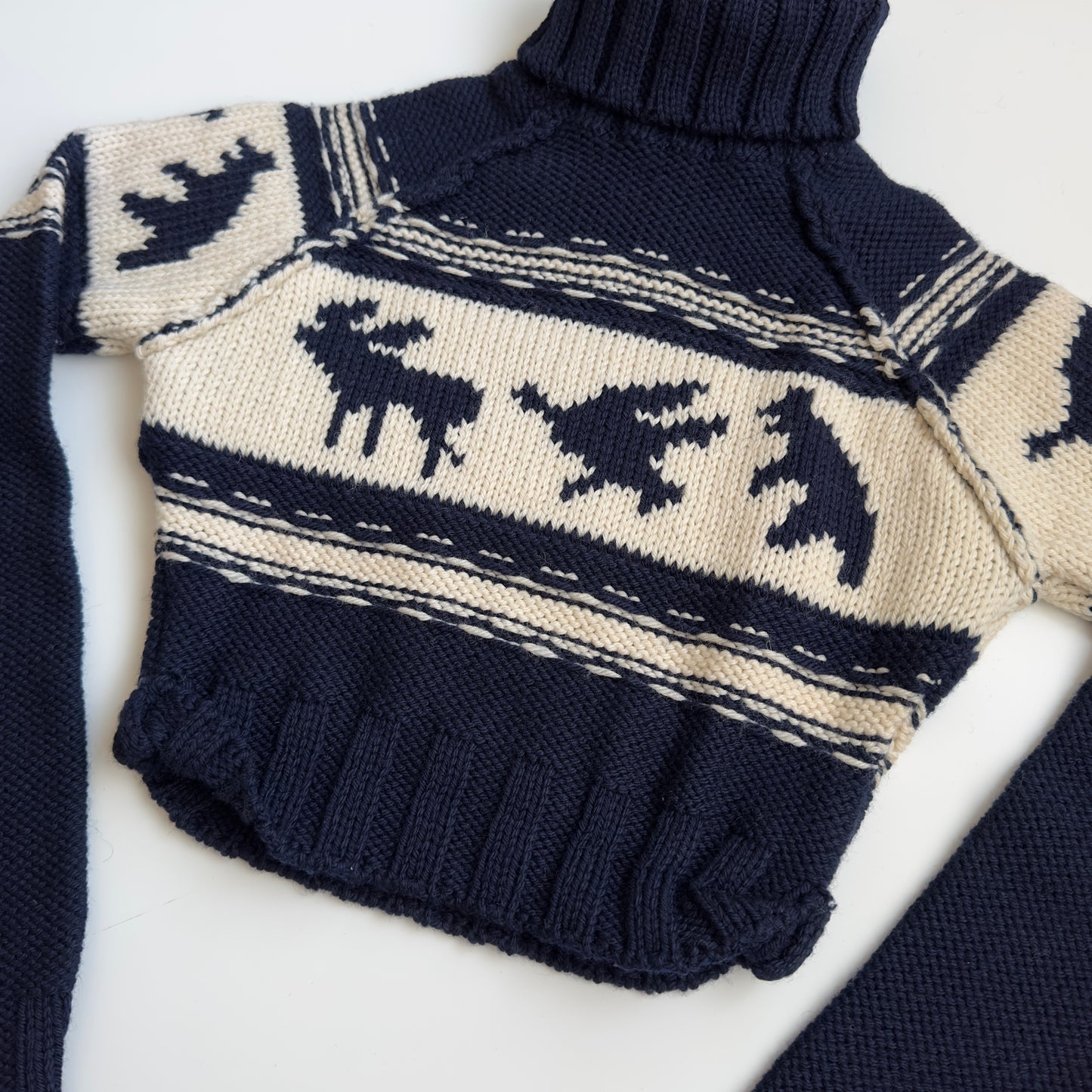 Dsquared2 F/W 2004 Cropped Wool Turtleneck