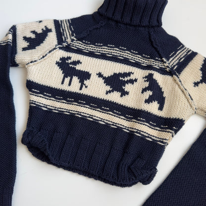 Dsquared2 F/W 2004 Cropped Wool Turtleneck