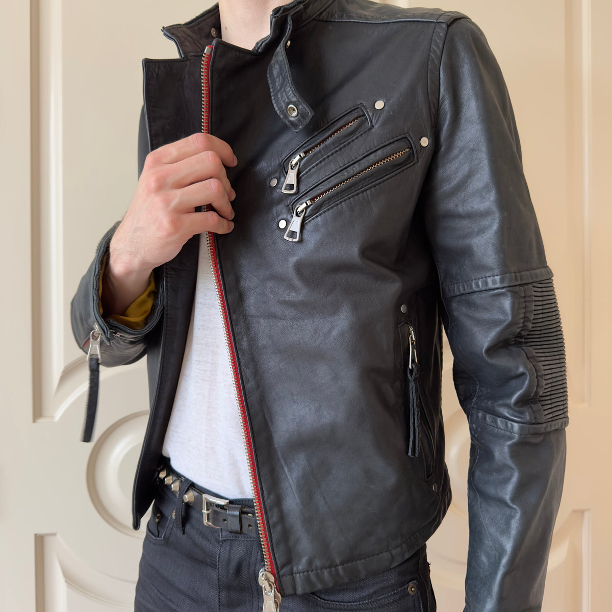 Dsquared2 S/S 2004 “1964” Leather Biker Jacket