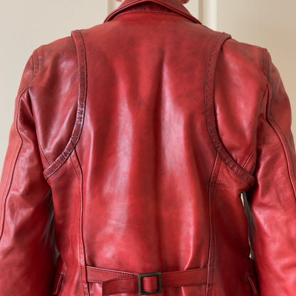 Dsquared2 F/W 2006 “Civil War” Red Leather Jacket