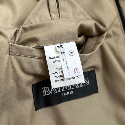 Balmain S/S 2012 Padded Khaki Vest