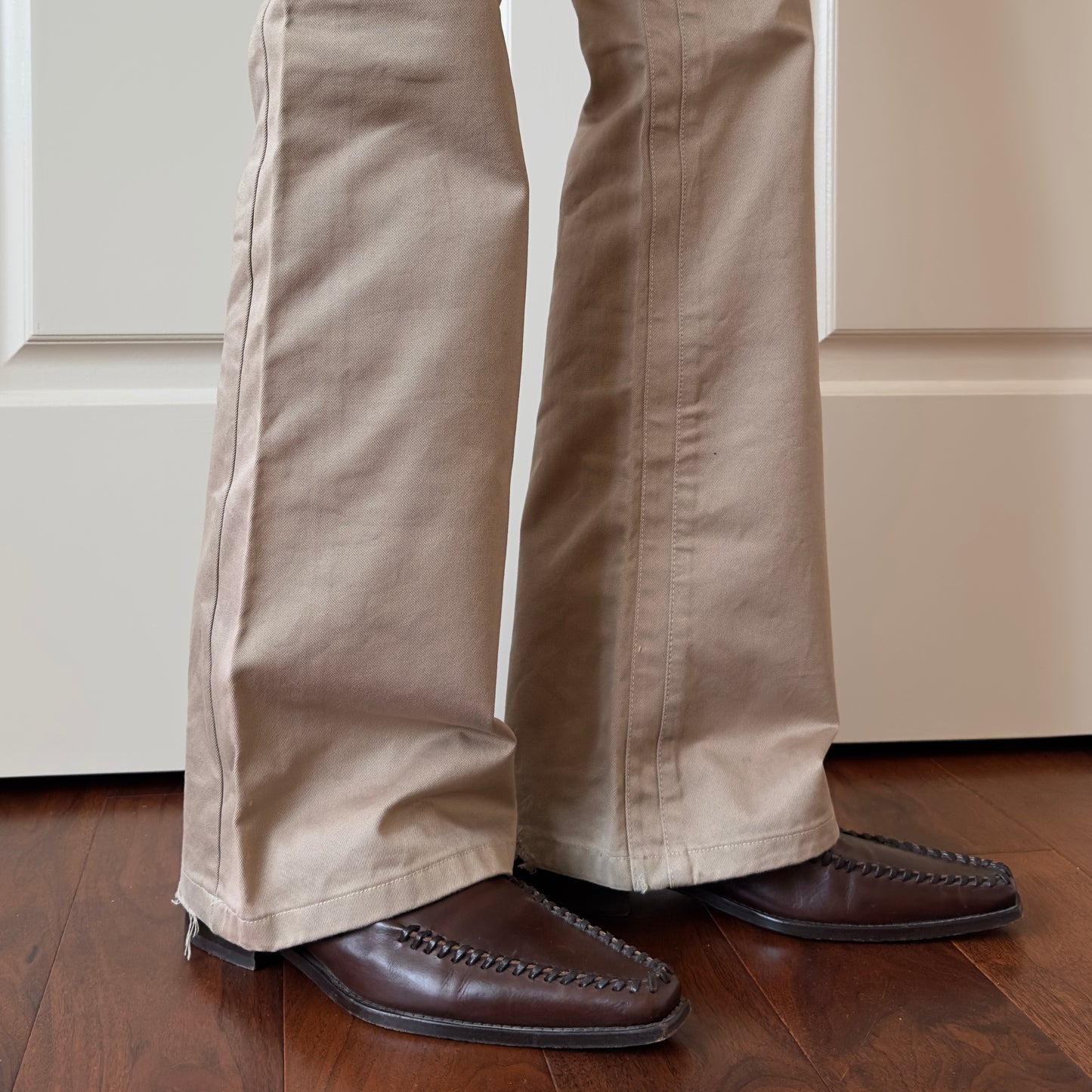 Dsquared2 F/W 2000–01 Flared Belted Khaki Pants