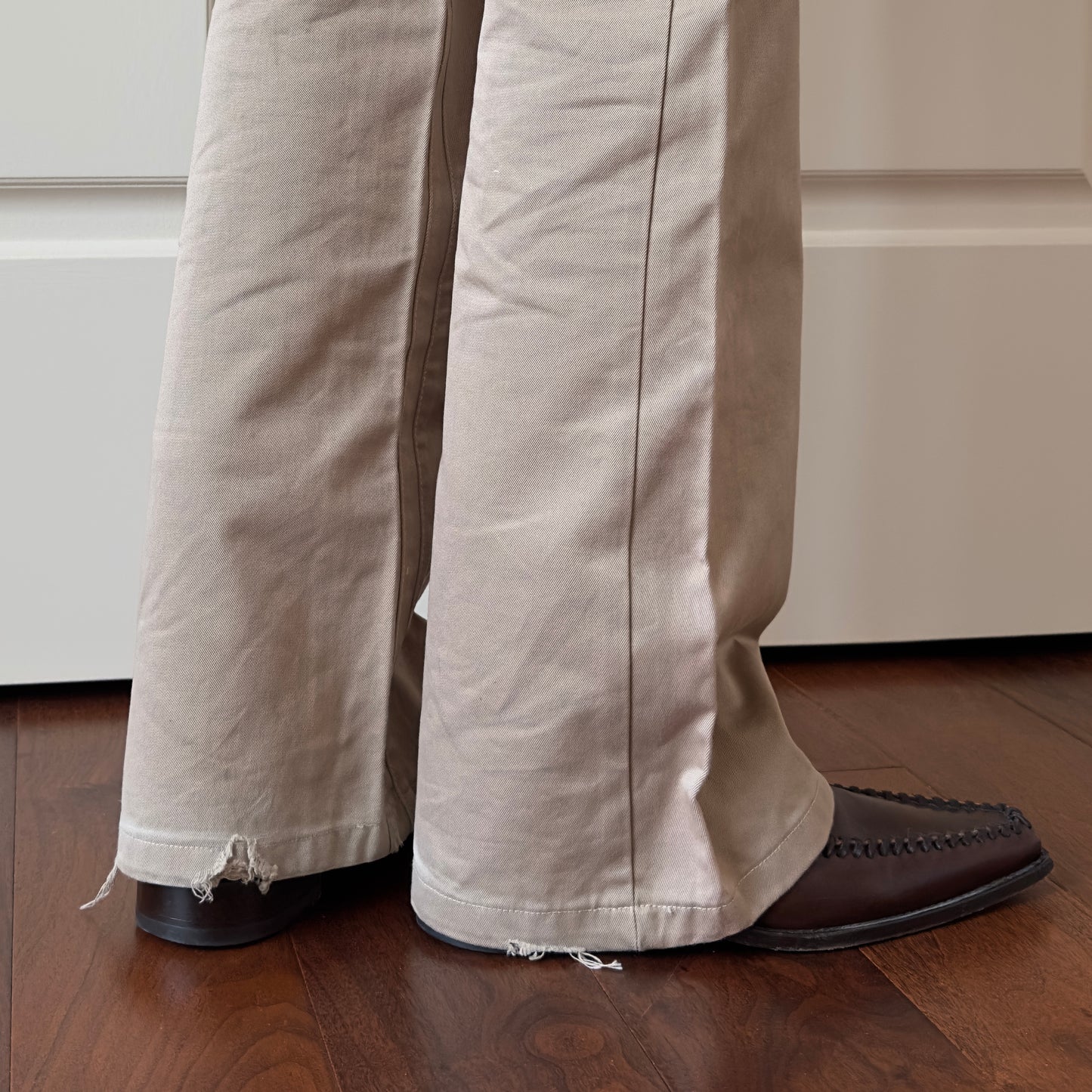 Dsquared2 F/W 2000–01 Flared Belted Khaki Pants