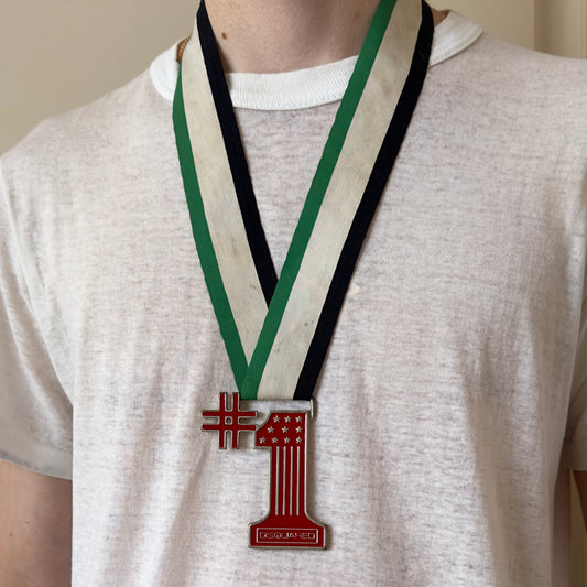 Dsquared2 S/S 2002 #1 Medal Ribbon Necklace