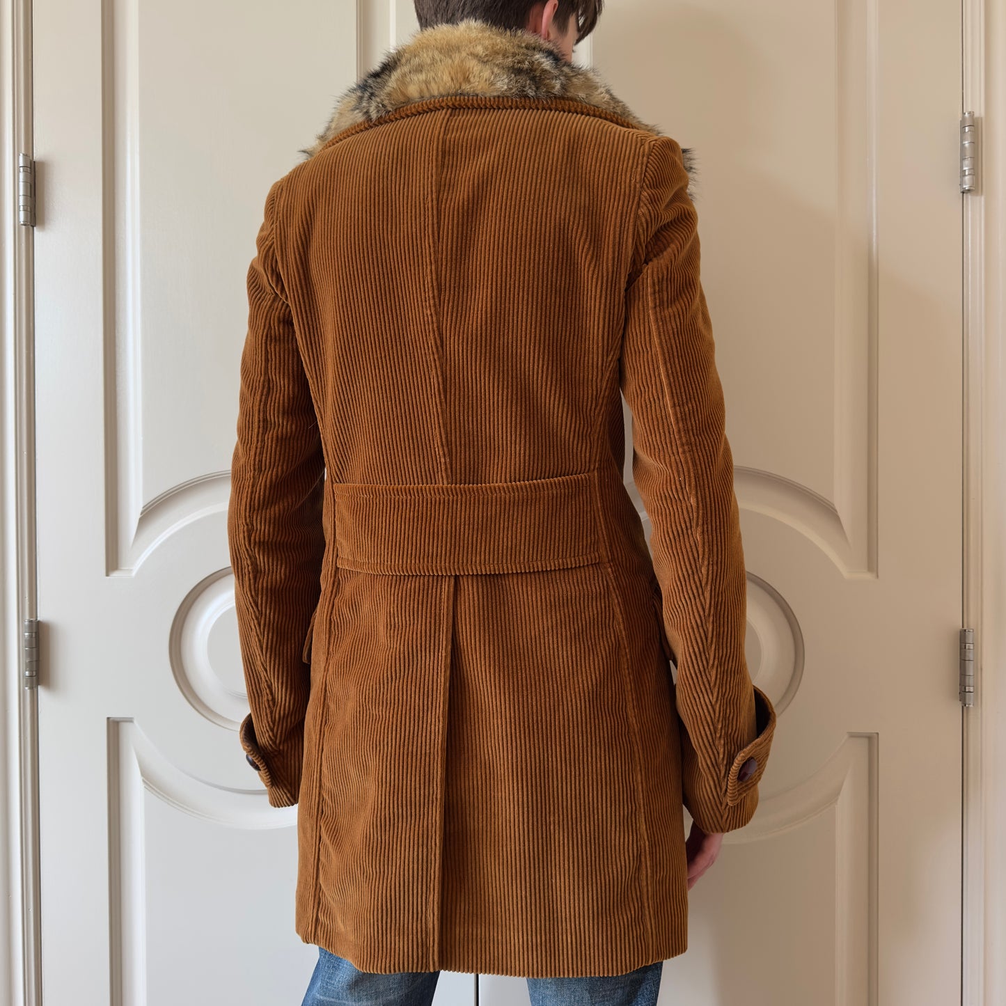 Dsquared2 F/W 2003 Raccoon Fur Collar Jacket