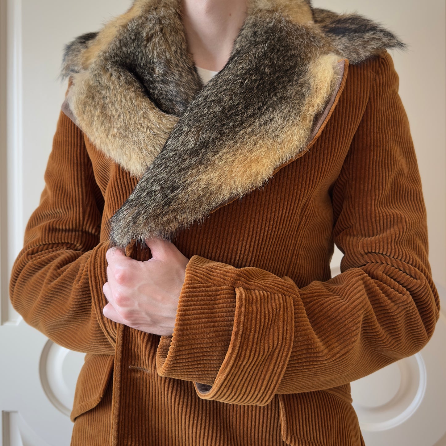 Dsquared2 F/W 2003 Raccoon Fur Collar Jacket