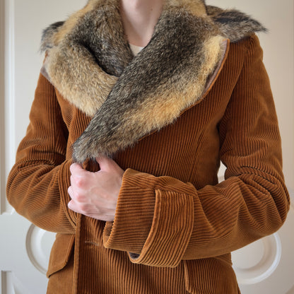 Dsquared2 F/W 2003 Raccoon Fur Collar Jacket