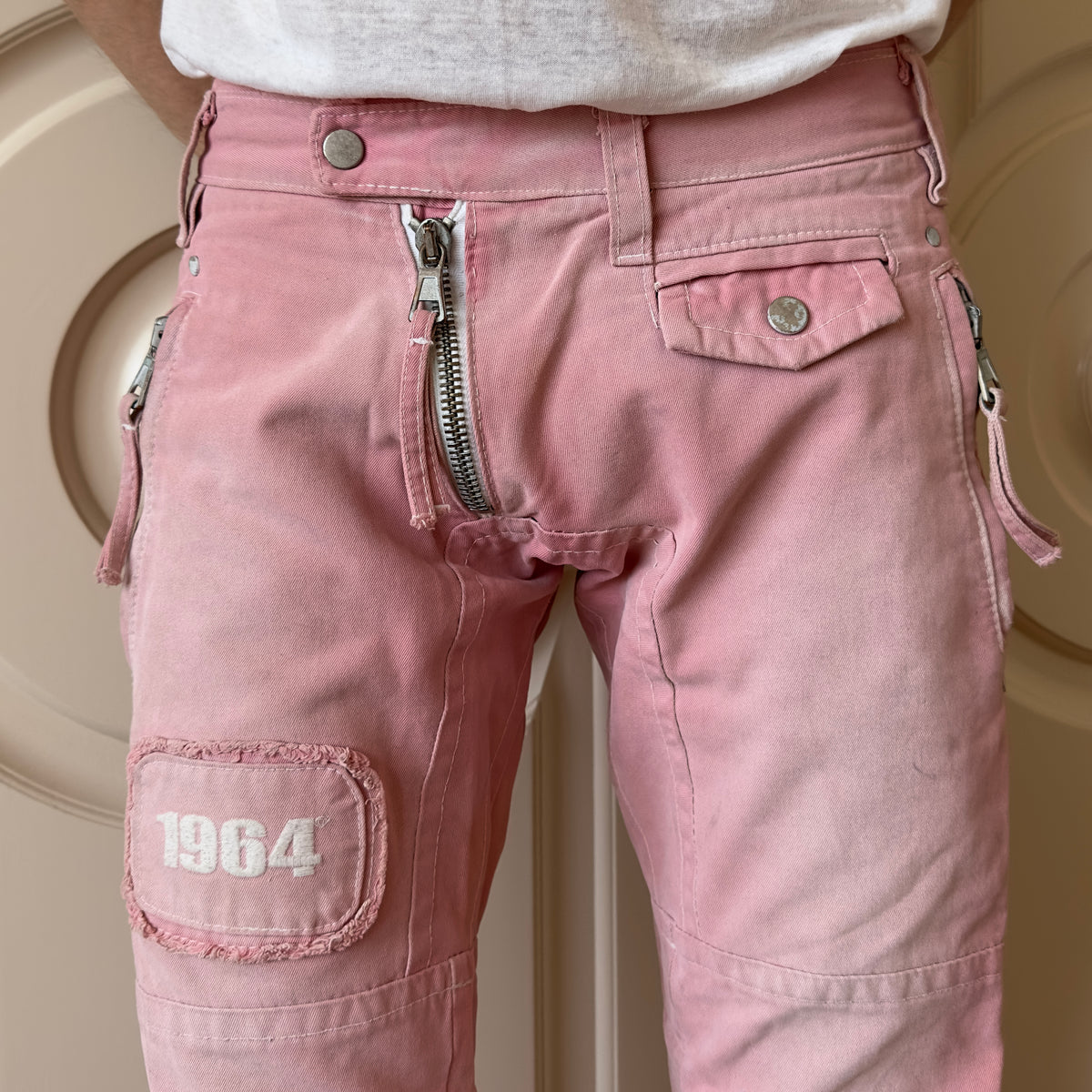 Dsquared2 S/S 2004 “1964” Pink Biker Pants