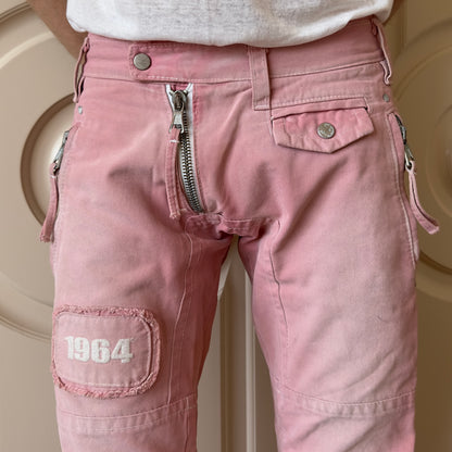 Dsquared2 S/S 2004 “1964” Pink Biker Pants