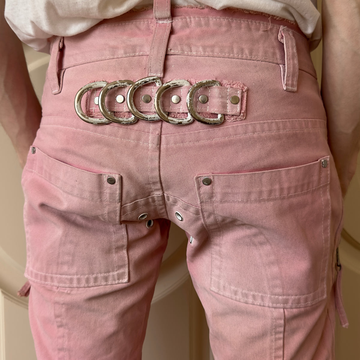 Dsquared2 S/S 2004 “1964” Pink Biker Pants