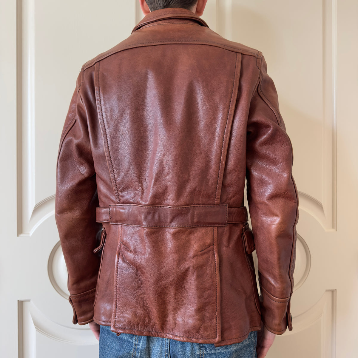 Dsquared2 F/W 2004 Heavy Leather Blazer Jacket