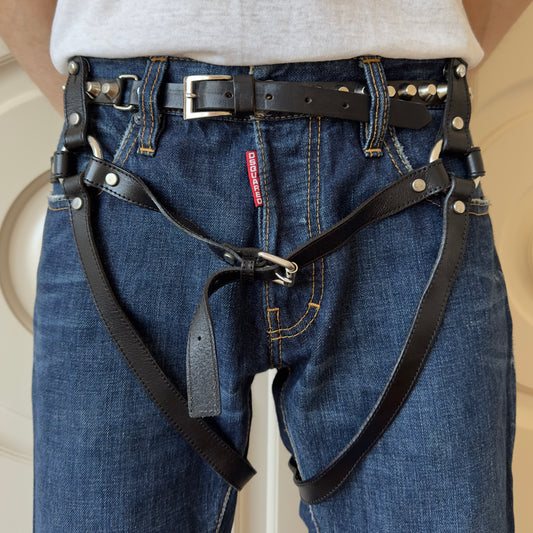 Dsquared2 F/W 2007 Leather Harness Bondage Jeans