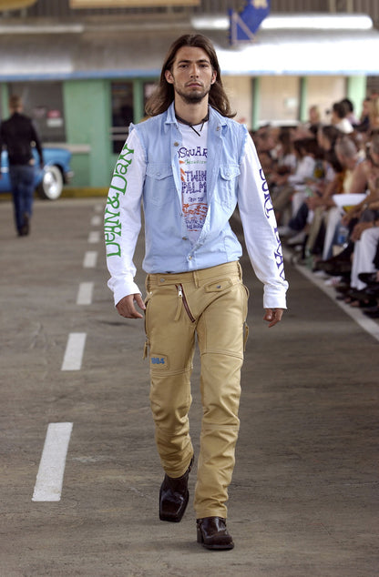 Dsquared2 S/S 2004 “1964” Pink Biker Pants