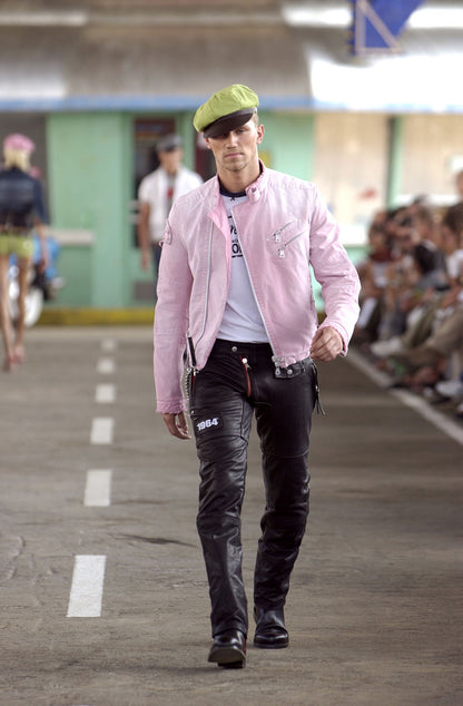 Dsquared2 S/S 2004 “1964” Pink Biker Pants