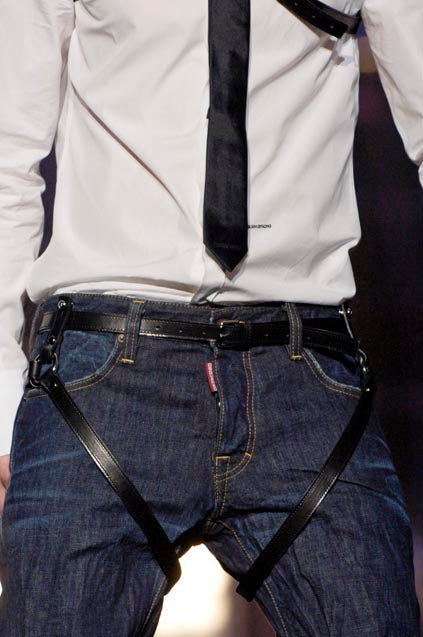 Dsquared2 F/W 2007 Leather Harness Bondage Jeans