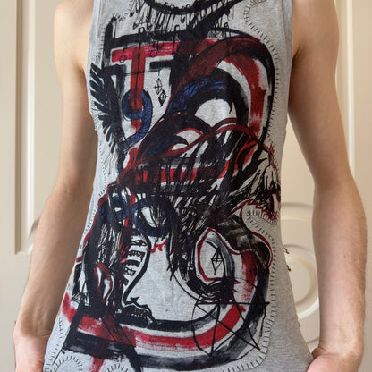 Balmain S/S 2011 Decarnin Safety Pin Tank Top