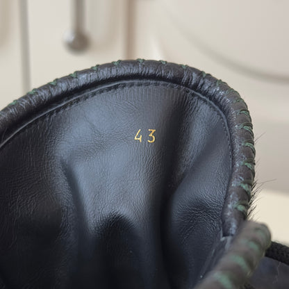 Dsquared2 F/W 1999-2000 Black Fur Moccasin Boots